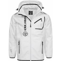KIRKJUBØUR® "Alvik" Herren SOFTSHELLjacke 10.000 mm Wassersäule weiß/schwarz von KIRKJUBÃUR