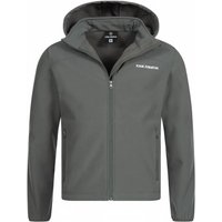 KIRKJUBØUR® "Hestur" Herren SOFTSHELLjacke 10.000 mm Wassersäule grau von KIRKJUBÃUR