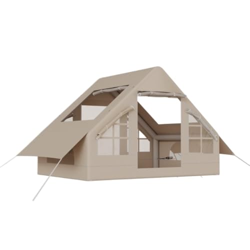 Tent for Camping Tragbares, Zusammenklappbares Campingzelt, Frei Aufzubauen, Regensicheres Campingzelt, Aufblasbares Zelt, Campingausrüstung Zelte (Color : White, Size : B) von KIUSYX