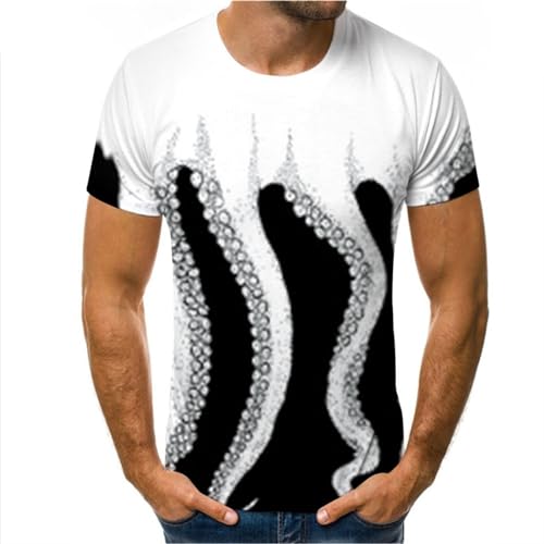 KIVIOV Herren T-Shirt T-Shirt Für Die Kurzärmelige Street Fashion Round Neck Farbpatching Trendy Xs-6xl-farbe 11-l von KIVIOV