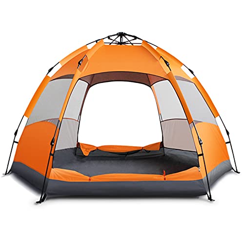 Beach Zelte Sun Shade Shelter Regenfestes sechseckiges großes Zelt für 5-7 Personen im Freien für den Tourismus,Orange,L von KJ
