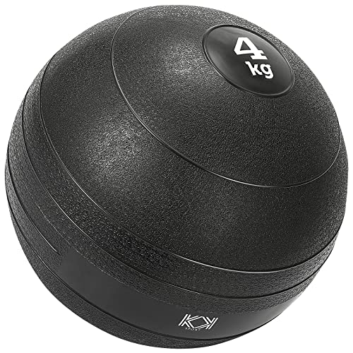 KK Slam Ball Medizinball, 4 kg, 6 kg, 10 kg. Gummiball ohne Sprungkraft. Stärkt, modelliert und konditioniert. Fitnessstudio oder zu Hause. Workout-Ball für Training und Training. Kraft und mehr. von KK