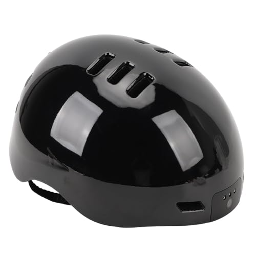 Intelligenter Fahrradhelm, Intelligenter Helm für Erwachsene mit 1080p-Frontkamera, Fahrradhelm-Videorecorder mit Warnscheinwerfer-Rücklicht für Roller-Pendler von KKPLZZ