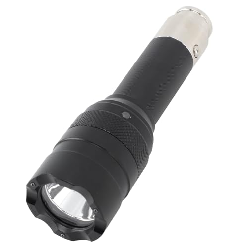 KKPLZZ LED-Taschenlampe aus Aluminiumlegierung, Superhell, Wasserdicht, Wiederaufladbar, mit 5-V-USB- und 12-V-Auto-Zigarettenanzünder-Schnittstelle für Notfall-Camping von KKPLZZ