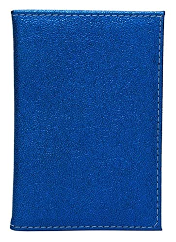 KKXXYQFC Glitzer-Pailletten-Passhülle aus Leder, Kartenetui für Geschäftsreisen, Dokumente, Kreditkarten, Organizer (Farbe: Blau) von KKXXYQFC