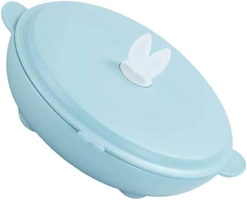 KKXXYQFC Lunchbox aus Edelstahl, Bento-Box, rund, tragbar, Lunchbehälter, versiegelter Lebensmittelträger, Lunchbox (Rosa) von KKXXYQFC