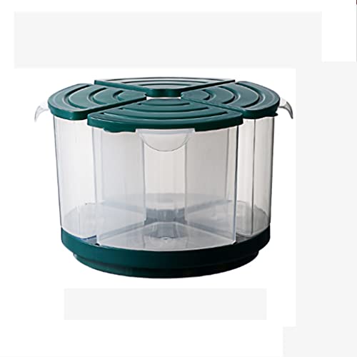 KKXXYQFC Tragbares Müsli- und Haferflocken-Spender-Set – hermetisch verschlossener Trockenfutterbehälter für den Hausgebrauch – bestehend aus 4 Teilen – grüne Farbe von KKXXYQFC
