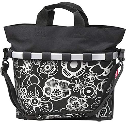 Erwachsene Bikebasket Oval M Tasche für Gepäckträger, Fleur, 17 Liter von KlickFix