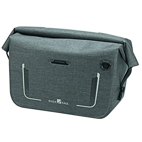 KLICKfix Unisex – Erwachsene Gepäckträgeraufsatztaschen-0267UKB Lenkertasche, Grau, One Size von KlickFix