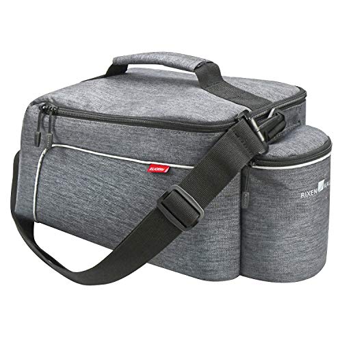 KLICKfix Unisex – Erwachsene Gepäckträgertasche-0268UKGR Gepäckträgertaschen, Grau, One Size von KlickFix