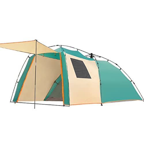 3–4 Personen-Zelte für Camping, Familienzelt-Überdachung, tragbares Zelt für den Außenbereich zum Grillen, Camping, 3 große Netzfenster, Belüftung, wasserdichtes großes Pop-Up-Zelt von KLLJHB
