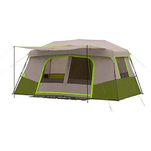 Campingzelt, Kabinenzelt mit Privatzimmer, Zelte für Outdoor-Camping, Campingzelt, Zelte für Outdoor-Camping, Pavillon (Farbe: Orange) (Grün) von KLLJHB