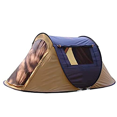 Campingzelt, automatisches Pop-Up-Zelt, tragbares Familien-Kuppelzelt, wasserdichter Schutz, einfach aufzubauendes Zelt, 5–6 Personen, Wander-, Outdoor-Festival-Rucksack von KLLJHB