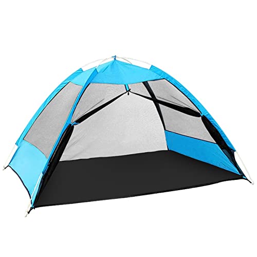 Zelt, ultraleichtes Pop-up-Campingzelt, Outdoor-Netzzelt, Strand-Freizeitnetz für 2 Personen (blau, Einheitsgröße) (blau, Einheitsgröße) (blau, Einheitsgröße) von KLLJHB
