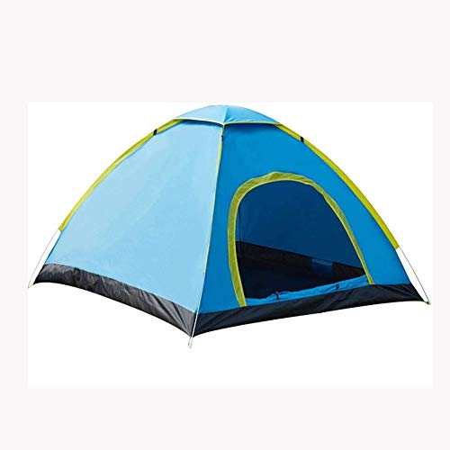 Zelt 1 bis 3 Personen Camping- und Rucksackzelte, Speed Throw Outdoor-Zelt, tragbares Campingzelt mit Doppeltür, wasserdichte und UV-beständige Belüftung von KLLJHB