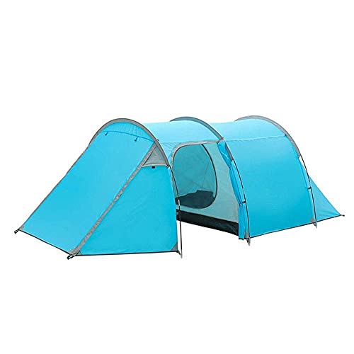 Zelt Outdoor-Zubehör 3-4 Personen Doppelwohnung Einraumzelt und EIN Tunnelzelt Camping Handregen für Rucksackreisen Angeln(Zelt) von KLLJHB
