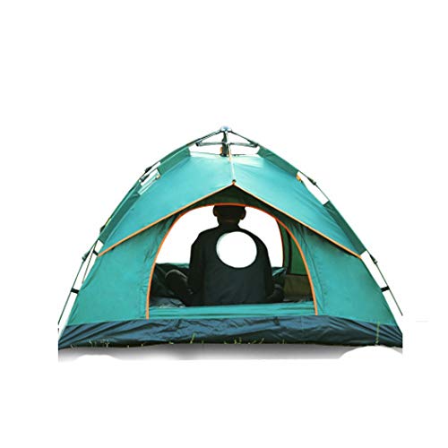 Zelt Throw Up Tenten Outdoor Camping wandelen Automatische Saison Tenten Speed ??Familie Strand Großer Raum (Farbe: D) (Schwarz Einheitsgröße) (Schwarz Einheitsgröße von KLLJHB