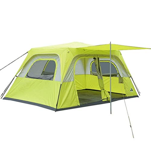 Zelt Winddichtes Campingzelt für den Außenbereich Aufblasbares Zelt für den Außenbereich 10 Personen Zwei-Zimmer-Halle Übergroßes Zelt Geeignet für Camping von KLLJHB