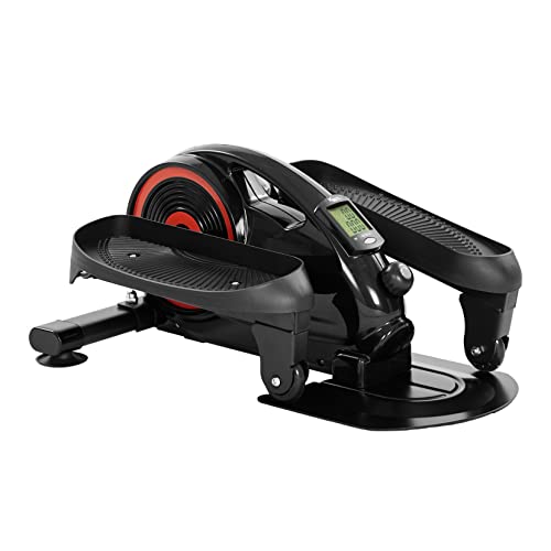 KM Fit Beintrainer mit LCD-Display & APP | Heimtrainer | Mini Ellipsentrainer | Crosstrainer für zu Hause und Büro | stufenlos Einstellbarer Magnetwiderstand | bis 100 kg | SilentBelt-System von KM KM Fit