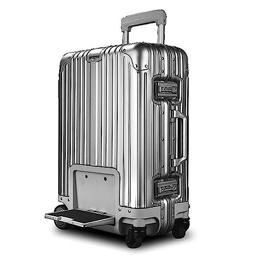 KMAYVIEW Intelligenter Koffer mit Fernbedienung, tragbarer 20-Zoll-Koffer, wiederaufladbarer USB-Fahrradkoffer mit Rollen, geeignet für Reisen von KMAYVIEW