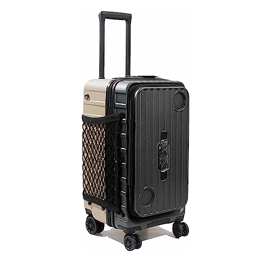 KMAYVIEW Koffer mit großem Fassungsvermögen, Koffer im doppelt offenen Design, mit Getränkehalter/TSA-Zahlenschloss, geeignet für Reisen von KMAYVIEW