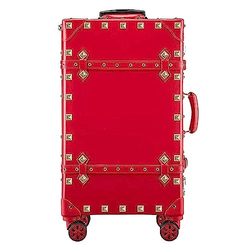 KMAYVIEW Lederkoffer, großer erweiterbarer Koffer, Leichter Handgepäck-Trolley mit Spinnerrädern, geeignet für Urlaub und Geschäftsreisen von KMAYVIEW
