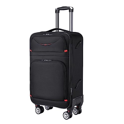 KMAYVIEW Tragbares Gepäck, Handgepäckkoffer aus Oxford-Stoff mit Rollen, einziehbarer Trolley-Koffer, geeignet für Flugreisen, Roadtrips von KMAYVIEW