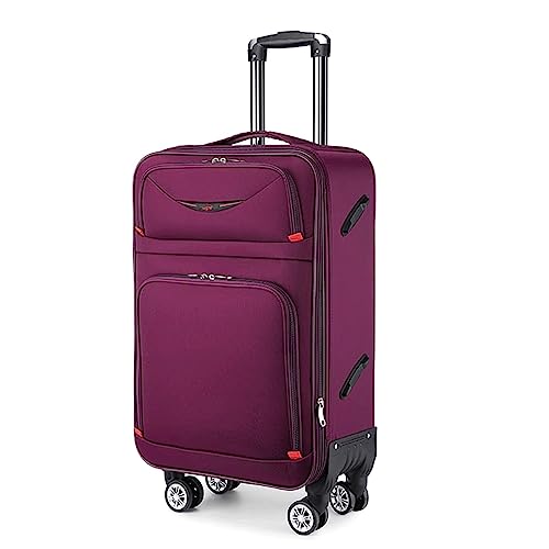KMAYVIEW Tragbares Gepäck, Handgepäckkoffer aus Oxford-Stoff mit Rollen, einziehbarer Trolley-Koffer, geeignet für Flugreisen, Roadtrips von KMAYVIEW