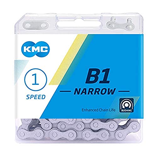 KMC Kette B1, Unisex, BB1NNP112, Silber, 1/2" x3/32 von KMC