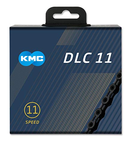 KMC Unisex – Erwachsene DLC DLC11 11-Fach Kette 1/2" x11/128, 118 Glieder, schwarz von KMC
