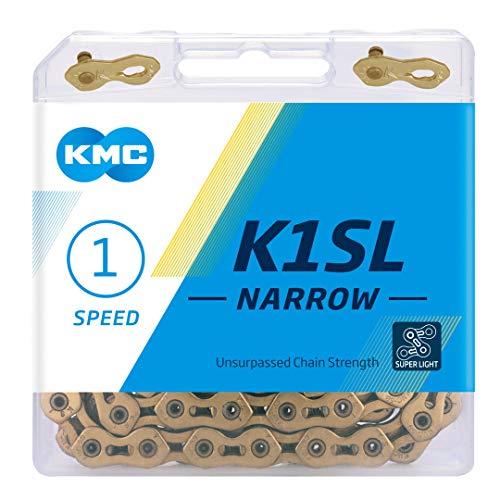 KMC Unisex – Erwachsene K1 Kette, Gold, 1/2 X 3/32 100GL von KMC