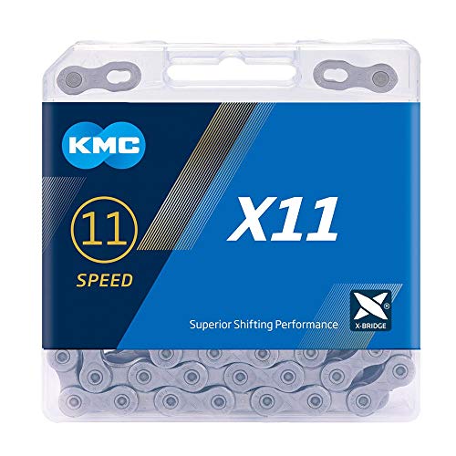KMC Unisex X11 Kette, grau, 118 Link von KMC