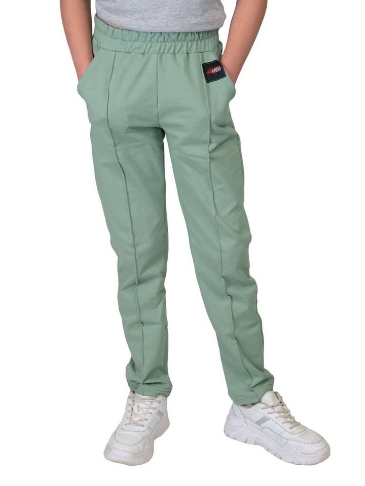 KMISSO Sporthose Mädchen Stoff Freizeithose (1-tlg) Casual von KMISSO
