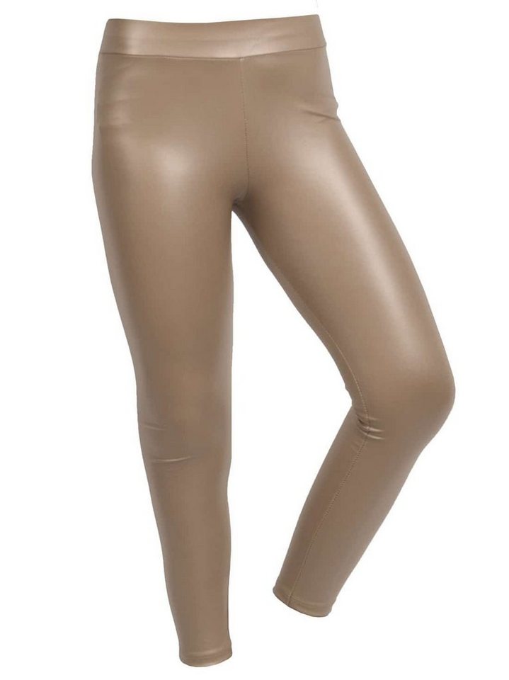 KMISSO Sporthose Kinder Mädchen Kunstleder Leggings 30524 (1-tlg) Casual von KMISSO