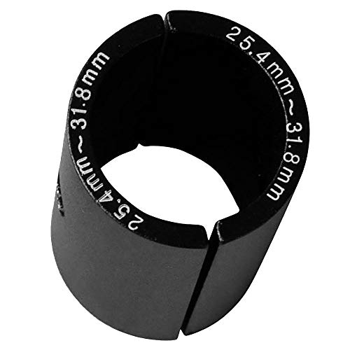 KMKO Fahrrad Lenker Lenker Shim Abstandshalter Stiel ReduzierstüCk GrößE Reduzieren Buchse 25,4 Mm 31,8 Mm Lenker Bohrung Adapter Schwarz von KMKO