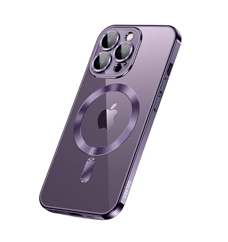 KMYNKIS Handyhülle Purple Hülle Für Das Drahtlose Lade -iPhone 15 14 Plus 13 Pro Max 12 14Pro 11 Xs -Plattierung Telefonabdeckung.-Für Das iPhone 15Pro Max-Lila von KMYNKIS