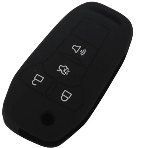 KNBEAZCDE Schlüsselgehäuse Für F/ord Fiesta Silikon-Autoschlüssel-Schutzhülle, vollständige Schutzhülle für Schlüssel von KNBEAZCDE