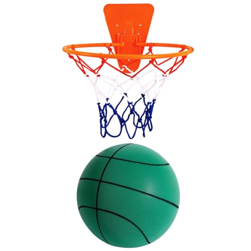 KOBONA 18/21/24 cm stummgeschalteter Basketball, Größe 3/5/7, leises Basketball-Dribbeln, Training, Basketball-Hüpfen, for Kindergeburtstagsgeschenke von KOBONA