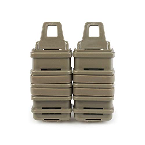 KODENOR Tactical Magazine Pouch MP5 / MP7 MOLLE Clip Fast MAG Hall Shell Schnellzug Holster Airsoft Militärjagd im Freien (Color : MP001-Tan) von KODENOR