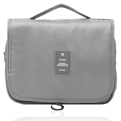 KOLZEMV Kulturbeutel zum Aufhängen, kulturbeutel zum aufhängen, kulturtasche damen, kulturtasche, Kulturtasche Unisex Faltbare Waschtasche Kosmetiktasche Reisezubehör mit Haken für Damen und Herren von KOLZEMV