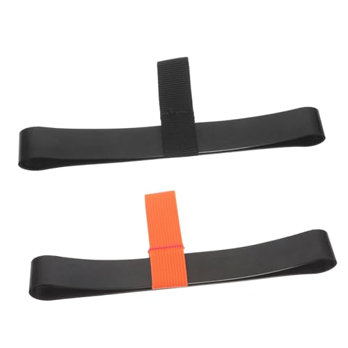 KOMBIUDA 2 Stück Tauchhakenseil Tauchschlauch Halteband Tauchflaschengurt Tauchflaschenband Gasflaschen Haltegurt Gummiflaschengurt Tauchgummischlauchhalter Schwarz von KOMBIUDA