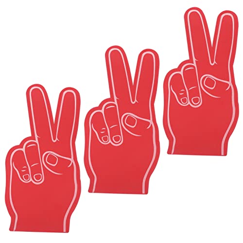 KOMBIUDA 3 Stück Schaumstoff Finger Cheerleading Hand Cheerleading Schaumstoff Hand Cheerleading Geschenke Für Mädchen Krachmacher Partygeschenke Krachmacher Für von KOMBIUDA