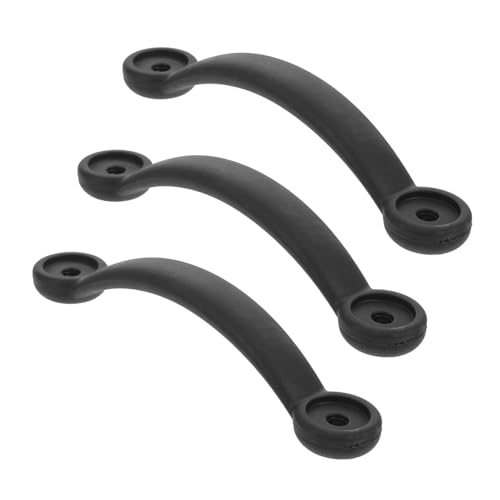 KOMBIUDA 3 Stück Teiliges Kajak-griffset mit Robustem Montagematerial Ergonomisch Geformt Leicht und Kompakt für Kajak Kanu und Gepäck für Reisende und Outdoor-Abenteuer in Schwarz von KOMBIUDA