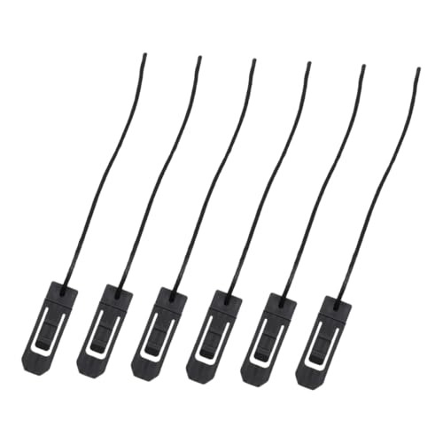 KOMBIUDA 6 Stück Teiliges Paddleboard Fin Clip Passend Ergonomisch Gestaltet Langlebig Robustes Material Surfboard Heckclip Ersatz für Longboards Schwarz Wasserfest von KOMBIUDA