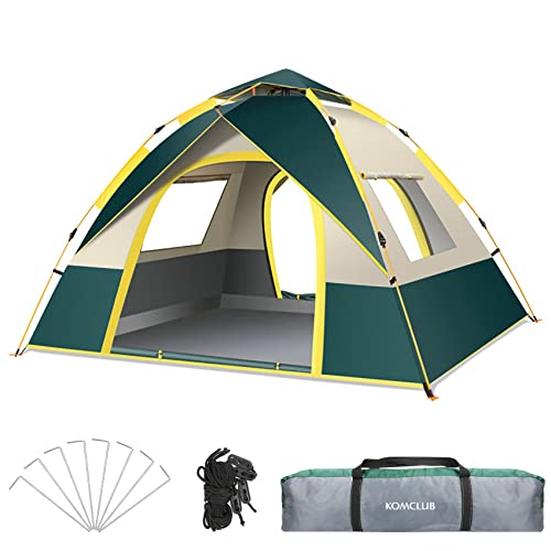 Camping Zelt Automatisches, Leichtes Zelt für 2-3 Personen, Winddicht, UV-Schutz, Perfekt für Strand, Outdoor, Reisen, Wandern, Camping, Jagen, Angeln usw von KOMCLUB