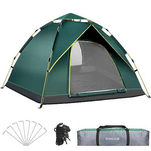 Camping Zelt Automatisches, Leichtes Zelt für 2-3 Personen, Winddicht, UV-Schutz, Perfekt für Strand, Outdoor, Reisen, Wandern, Camping, Jagen, Angeln usw von KOMCLUB
