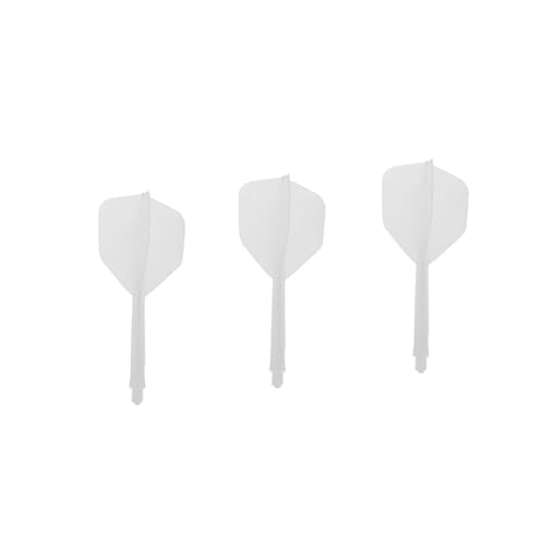 KOMUNJ 3 Stück Dart Schäfte, Dartpfeile Zubehör, 80mm Kunststoff Standard Dart Zubehör, für Darts Dartpfeil Spiel, Professionelles Dart Zubehör (Weiß) von KOMUNJ