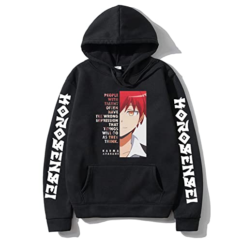 KONDZ Anime Assassination Klassenzimmer Grafikdruck Hoodie Harajuku Hoodies Mode Frühling Karma Akabane Original Männer Frauen Sweatshirt von KONDZ