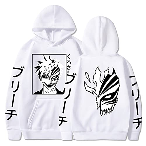 KONDZ Anime Bleach Kurosaki Ichigo Hoodie Junge/mädchen Sweatshirts Japanische Streetwear Männer Frauen Pullover Mit Rundhalsausschnitt Anime-Kleidung von KONDZ