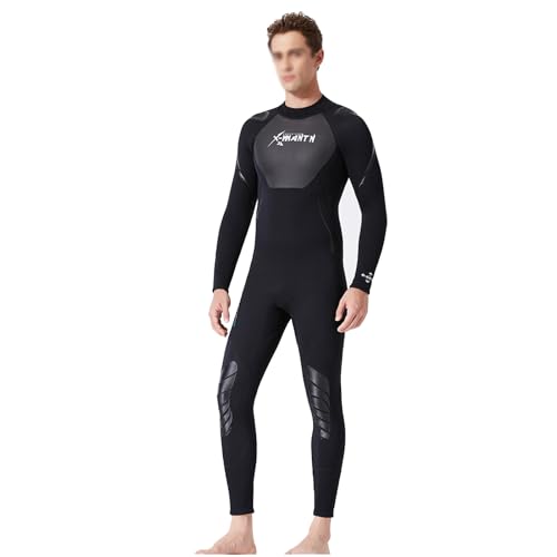 Neoprenanzüge Jumpsuit Rückenreißverschluss Neopren-Ganzkörper-Tauchanzug zum Tauchen Schnorcheln Surfen Schwimmen (Color : Man, Size : M) von KONLETJ